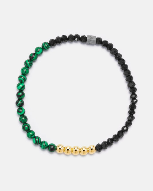 Naga Bracelet in Black, Green and Red Beads - Roots & Leisure Shop